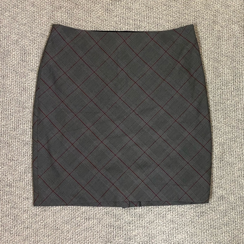 ✰ vintage gray the limited tartan pencil skirt ✰